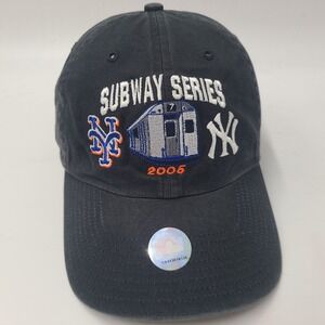 Vintage New York Yankees Mets Hat Strapback Twins Enterprise 2005 Subway Series